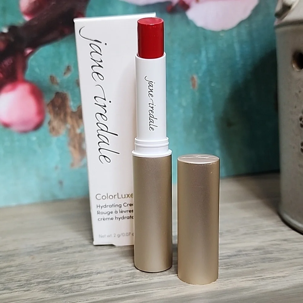 Jane Iredale Colorluxe Hydrating Cream Lipstick Candy Apple NIB!
